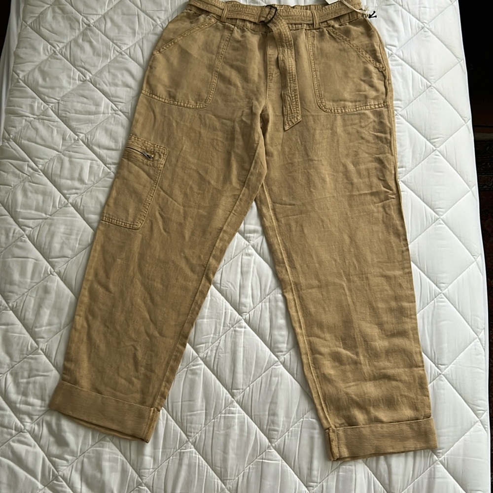 NWT Nicole Miller Linen Blend Pants